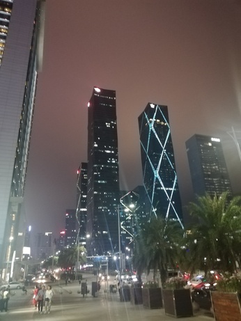 Shenzhen downtown at night